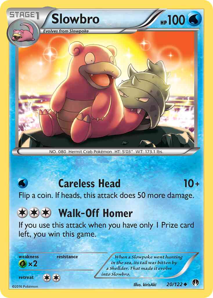 Slowbro - 20/122 - Uncommon [xy9-20] [Non-Holo]