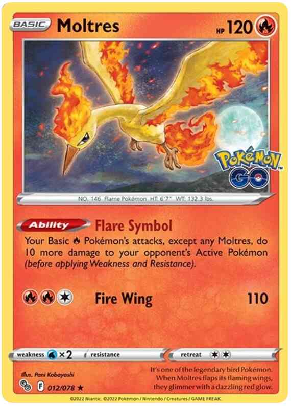 Moltres - 012/078 - Rare Holo [pgo-012] [Holo]