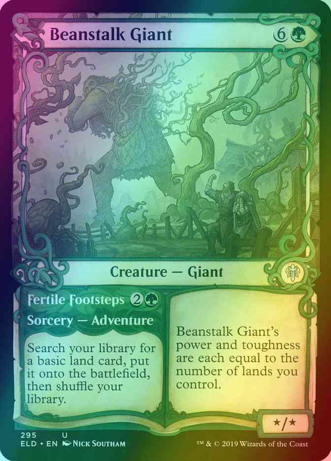 Beanstalk Giant // Fertile Footsteps [295] [Adventure Showcase] [Throne of Eldraine] [Foil]