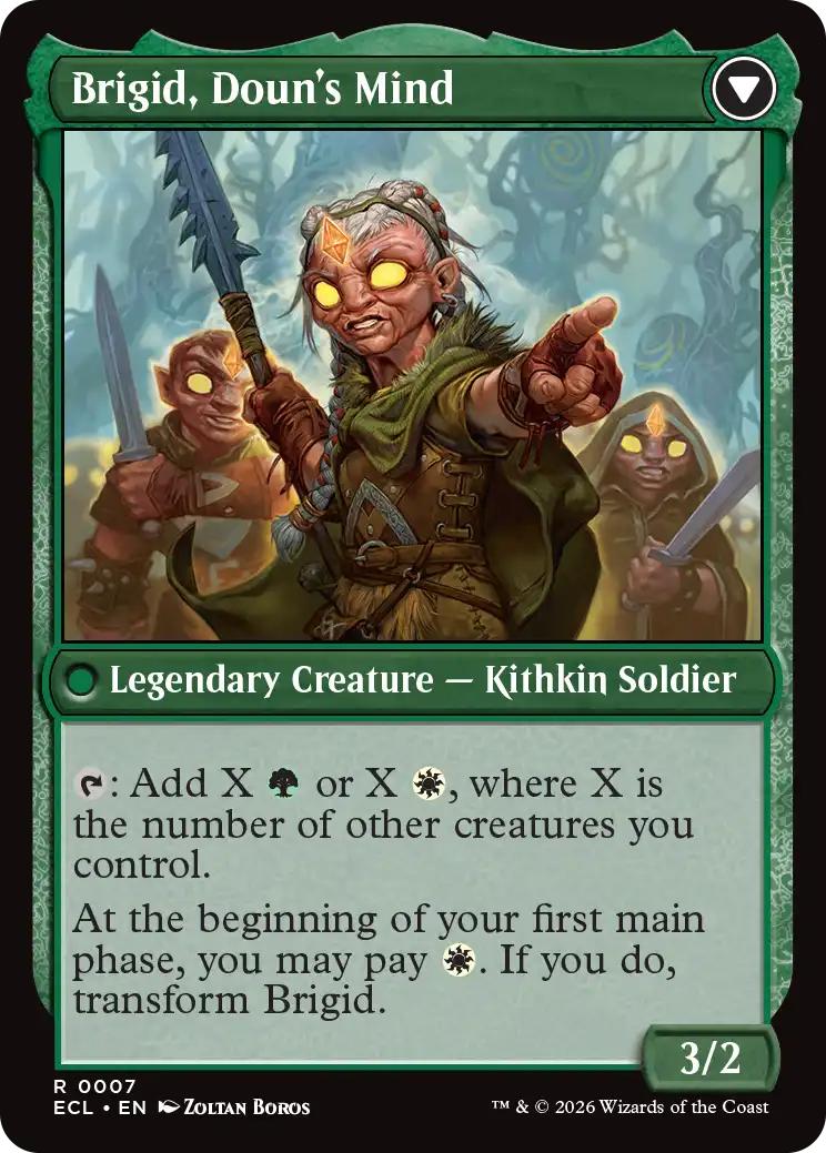 Brigid, Clachan's Heart // Brigid, Doun's Mind [7] [Lorwyn Eclipsed] [Non-Foil]