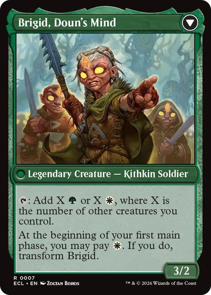 Brigid, Clachan's Heart // Brigid, Doun's Mind [7] [Lorwyn Eclipsed] [Non-Foil]