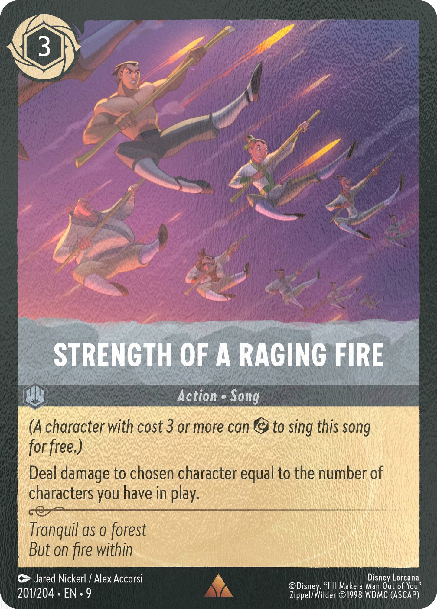 Strength of a Raging Fire - 201/204 [Fabled] [Cold Foil]