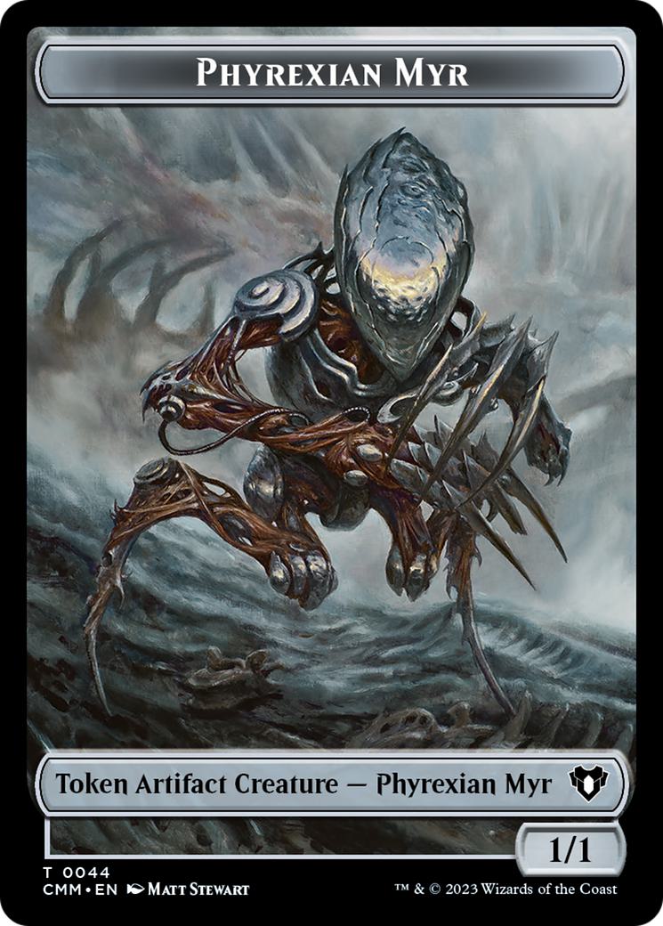 Human Soldier Token (06) // Phyrexian Myr Token (44) [Commander Masters: Tokens] [Non-Foil]