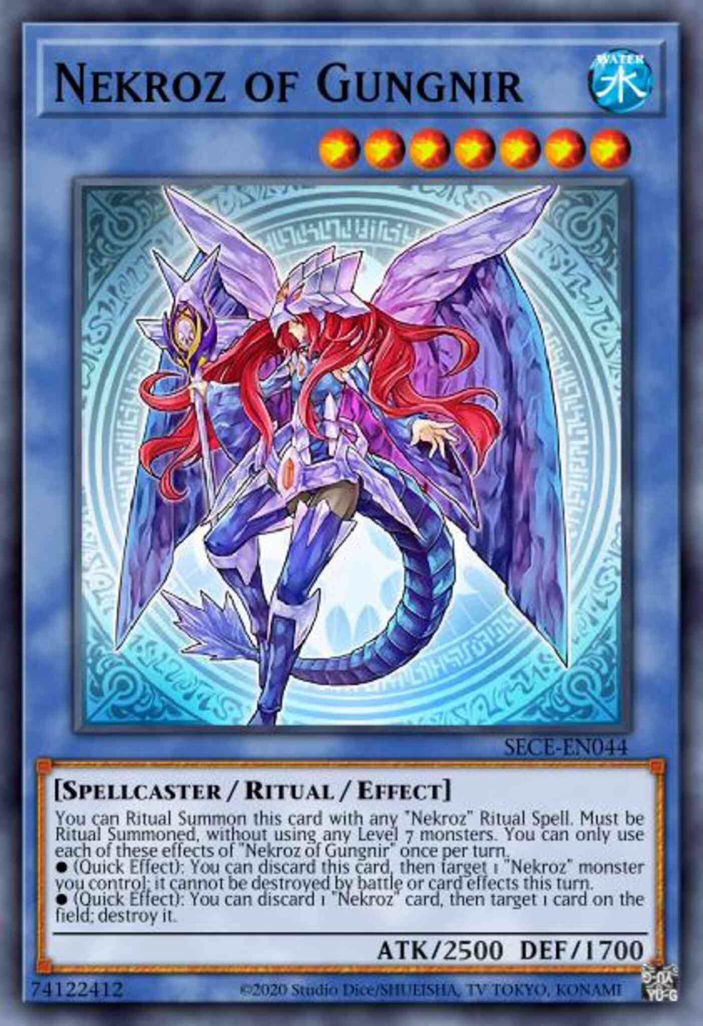 Nekroz of Gungnir - SECE-EN044 - Secret Rare - 1st Edition