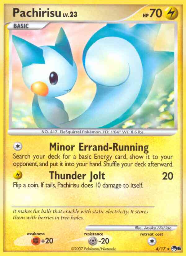 Pachirisu - 4/17 - Rare [pop6-4] [Non-Holo]