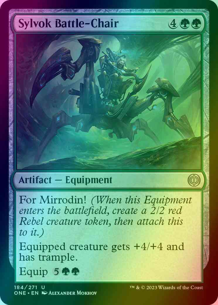 Sylvok Battle-Chair [184] [Phyrexia: All Will Be One] [Foil]