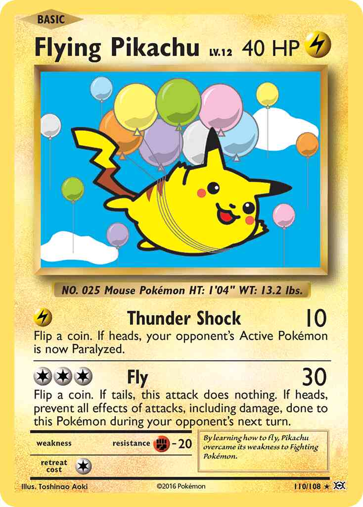 Flying Pikachu - 110/108 - Rare Secret [xy12-110] [Secret]