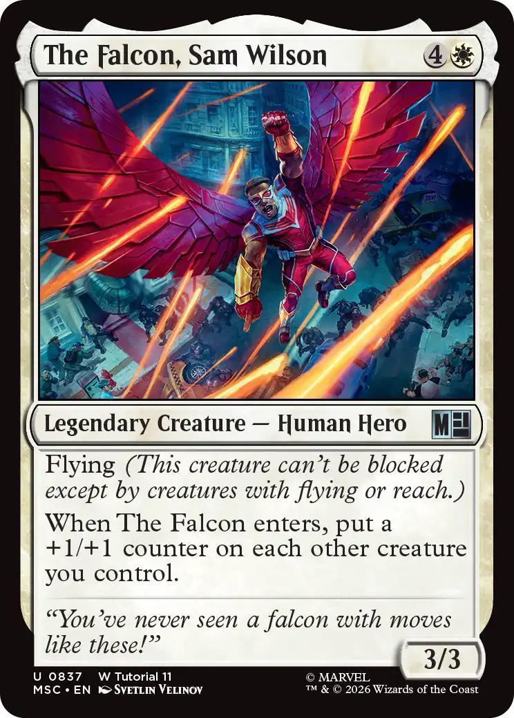 The Falcon, Sam Wilson [837] [Beginner Box] [Marvel Super Heroes: Commander] [Non-Foil]