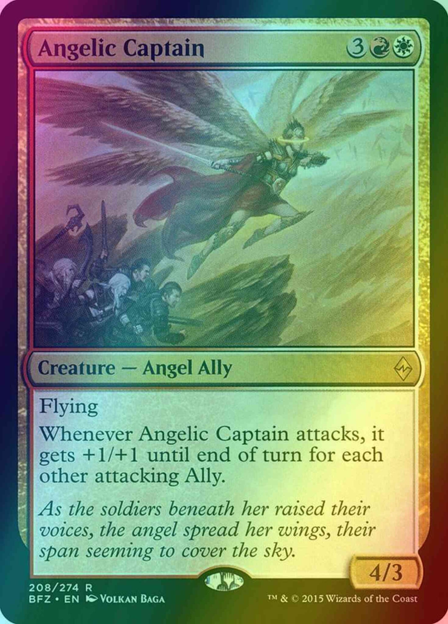 Angelic Captain [208] [Battle for Zendikar] [Foil]