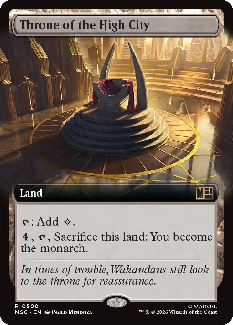 Throne of the High City [500] [Extended Art] [Marvel Super Heroes: Commander] [Non-Foil]