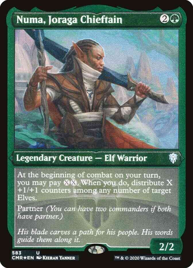 Numa, Joraga Chieftain [583] [Commander Legends] [Etched Foil]