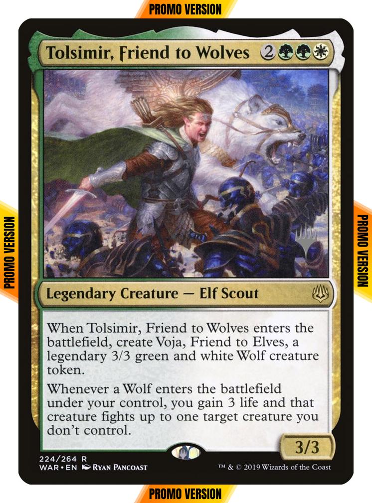 Tolsimir, Friend to Wolves [224p] [Promo Pack] [War of the Spark Promos] [Foil]