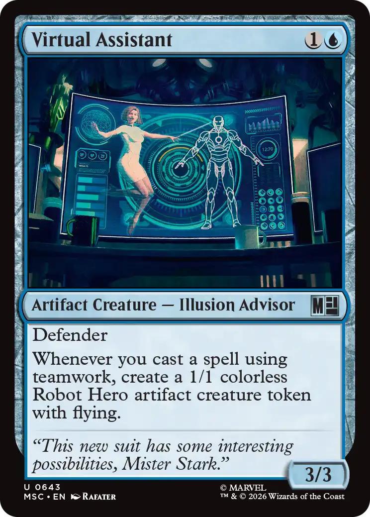 Virtual Assistant [643] [Jumpstart] [Marvel Super Heroes: Commander] [Non-Foil]