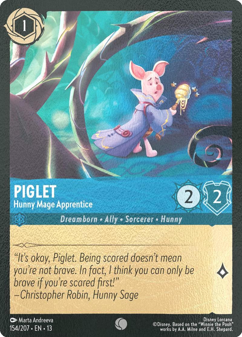 Piglet - Hunny Mage Apprentice - 154/204 [Attack of the Vine!] [Cold Foil]