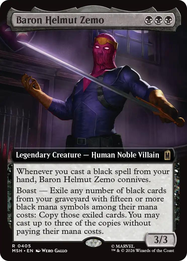 Baron Helmut Zemo [405] [Extended Art] [Marvel Super Heroes] [Non-Foil]