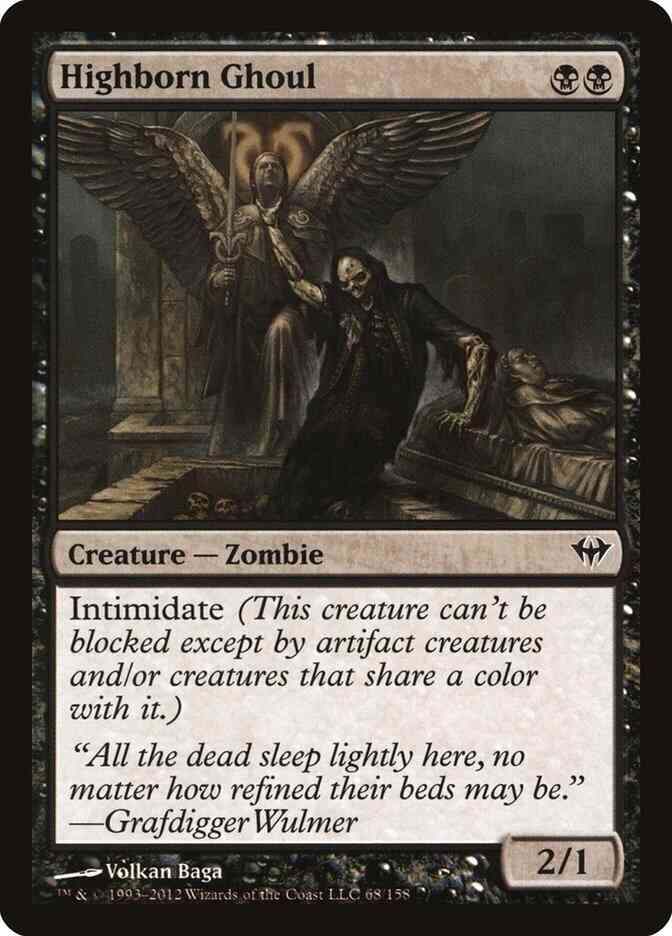 Highborn Ghoul [68] [Dark Ascension] [Non-Foil]