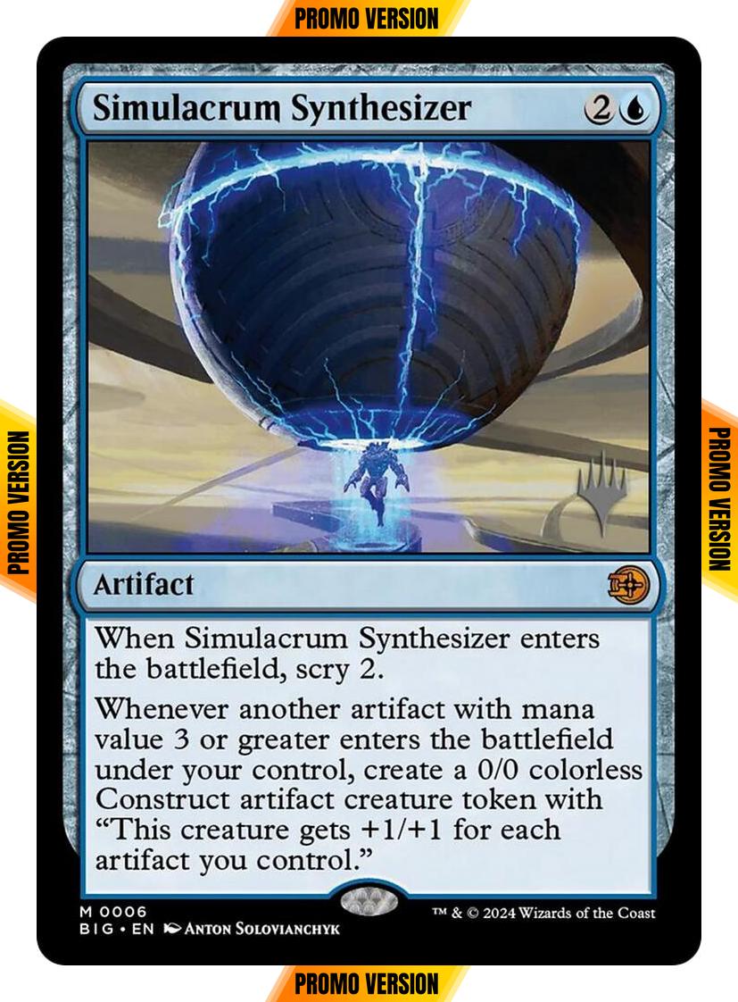 Simulacrum Synthesizer [6p] [Promo Pack] [The Big Score: Promos] [Non-Foil]