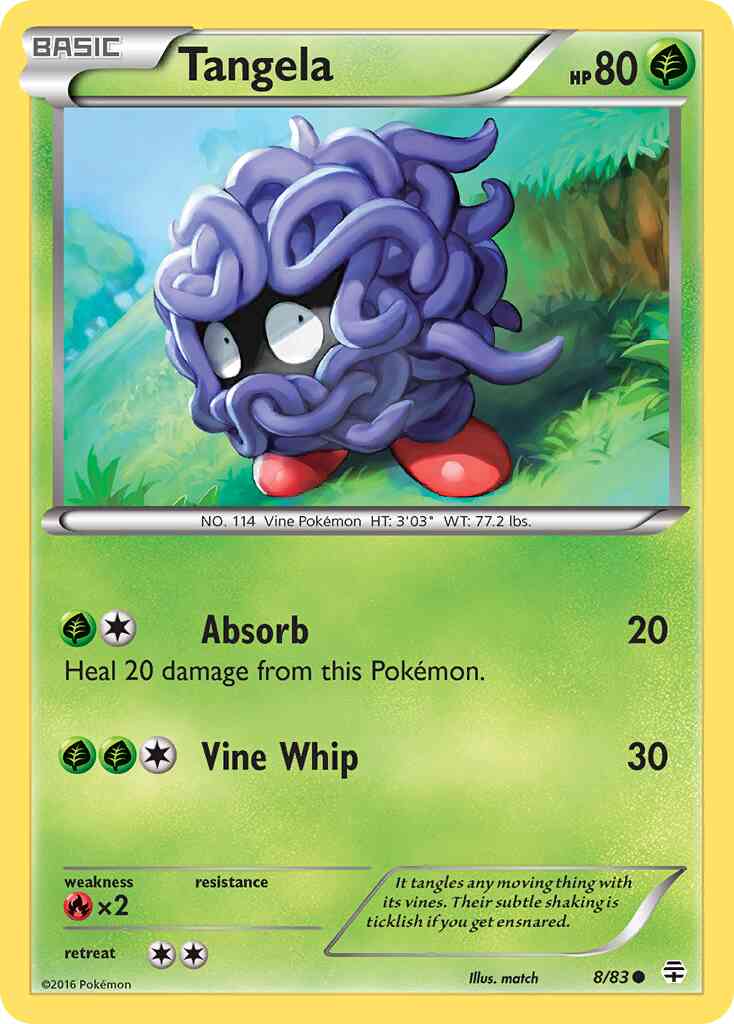 Tangela - 8/83 - Common [g1-8] [Reverse Holo]
