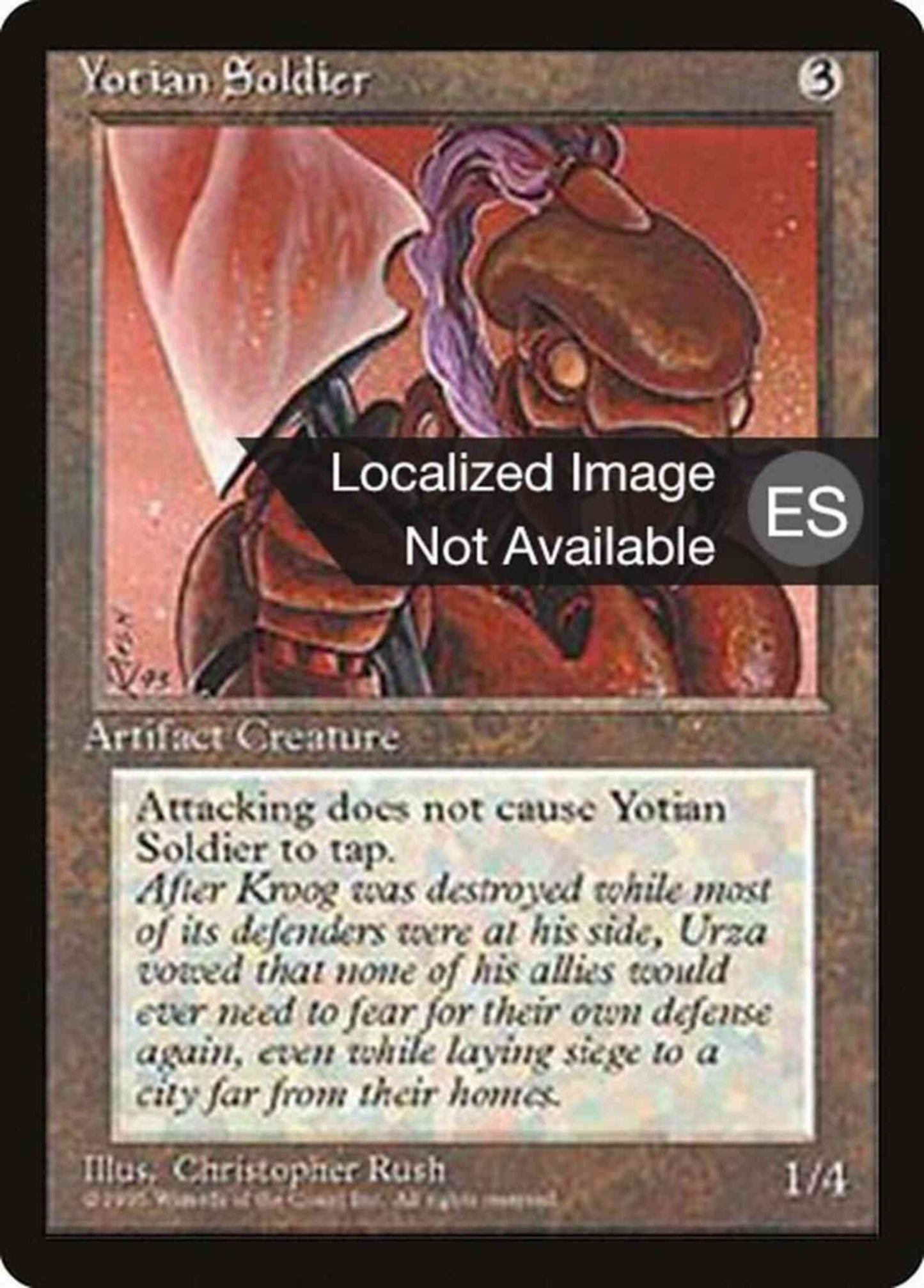 Yotian Soldier - Spanish [360] [Fourth Edition Black Border: Spanish] [Non-Foil]