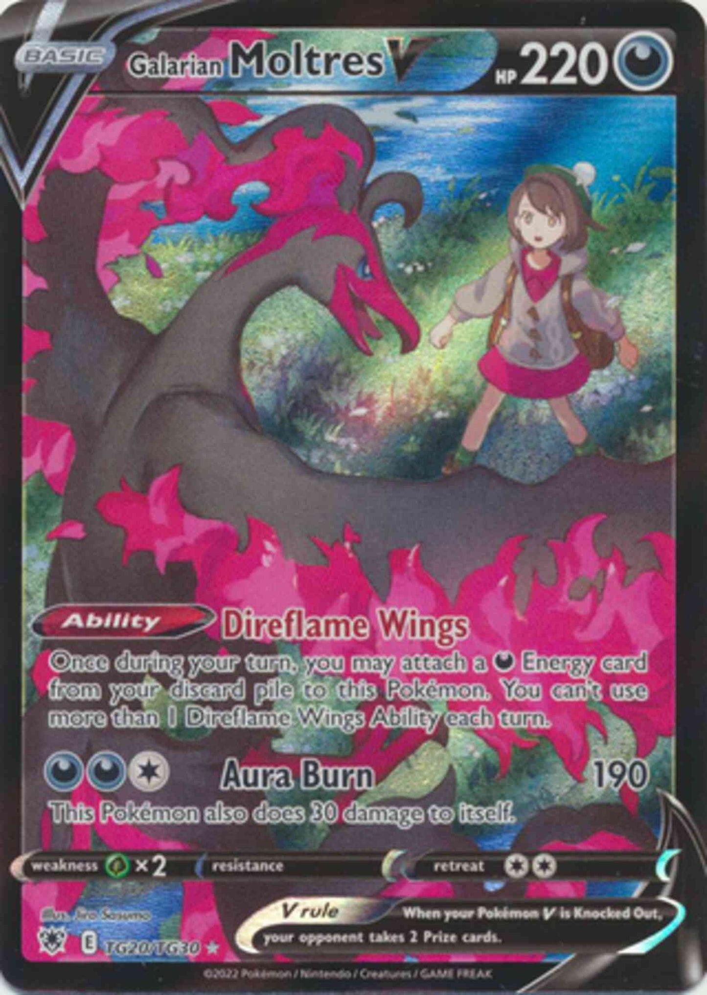 Galarian Moltres V - TG20/TG30 - Rare Ultra [swsh10tg-TG20] [Ultra]