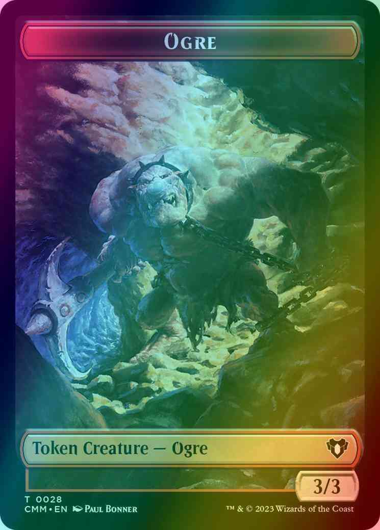 Ogre Token (28) // Servo Token (45) [Commander Masters: Tokens] [Foil]