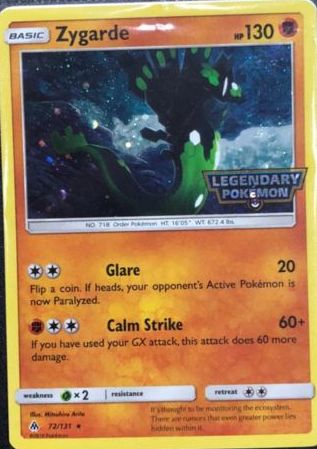 Zygarde - 72/131 - Legandary Pokemon Promo [Holo]