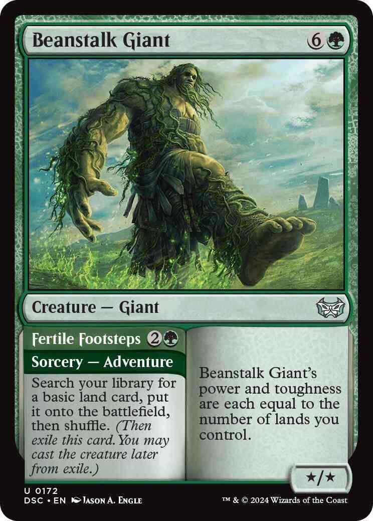 Beanstalk Giant // Fertile Footsteps [172] [Duskmourn: House of Horror: Commander] [Non-Foil]