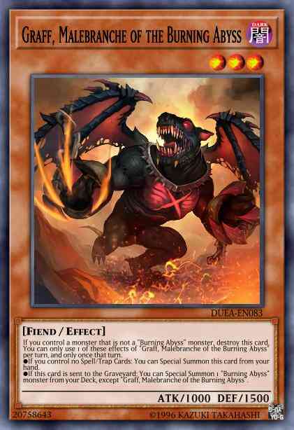 Graff, Malebranche of the Burning Abyss - PGL3-EN044 - Gold Rare - 1st Edition