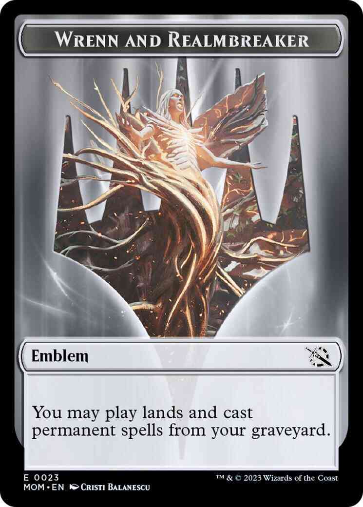 Wrenn and Realmbreaker Emblem [23] [March of the Machine: Tokens] [Non-Foil]