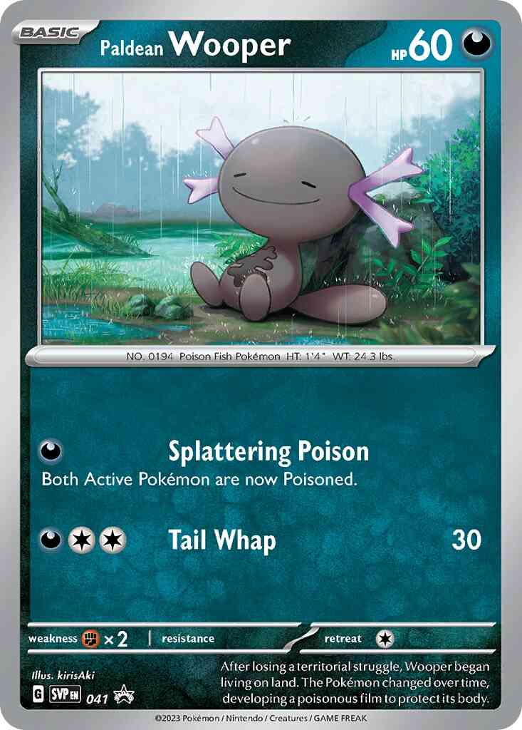 Paldean Wooper - 041 - Promo [svp-041] [Holo]