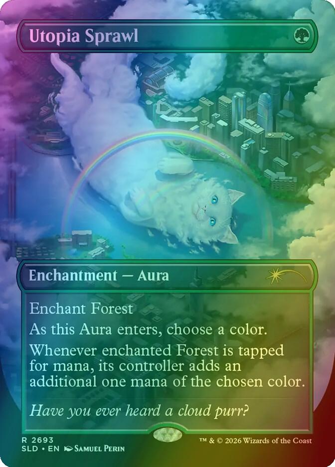 Utopia Sprawl [2693] [Borderless] [Cats of Chaos] [Secret Lair Drop] [Foil]