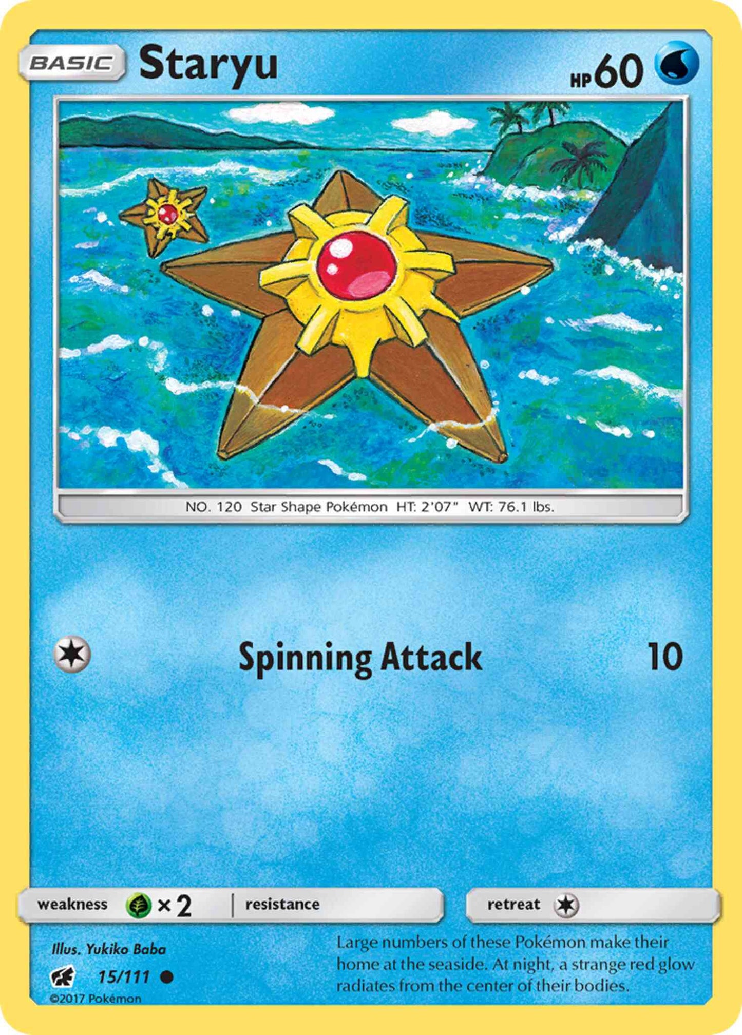 Staryu - 15/111 - Common [sm4-15] [Reverse Holo]