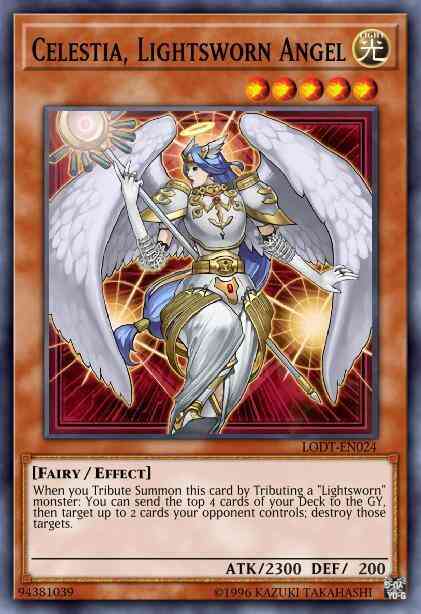 Celestia, Lightsworn Angel - LODT-EN024 - Ultra Rare - 1st Edition