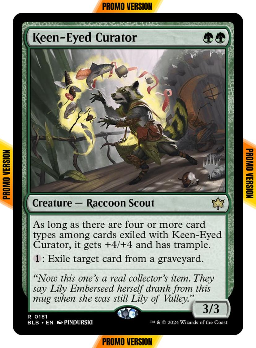 Keen-Eyed Curator [181p] [Promo Pack] [Bloomburrow: Promos] [Non-Foil]