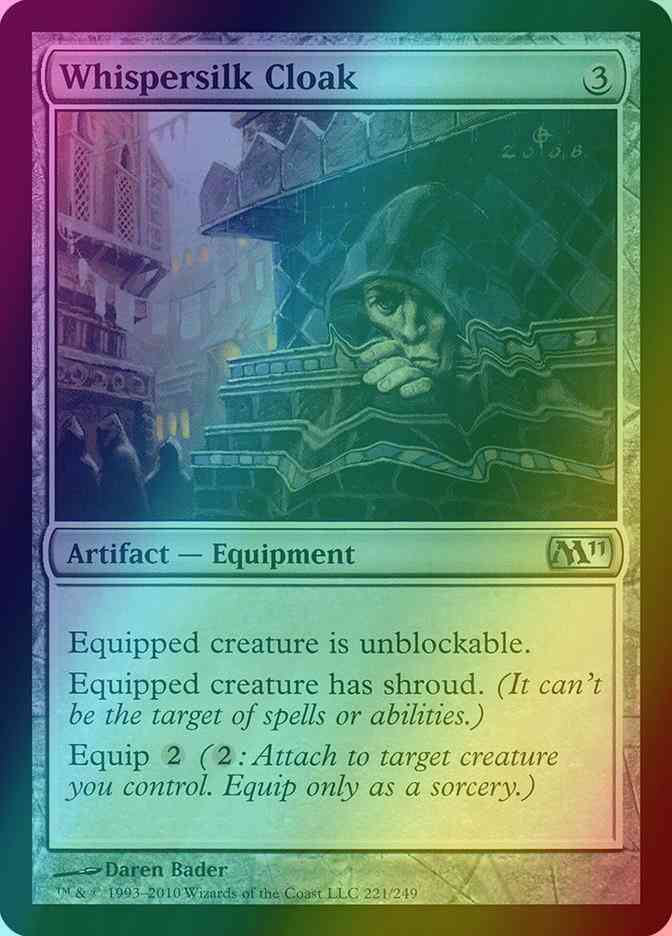 Whispersilk Cloak [221] [Magic 2011] [Foil]