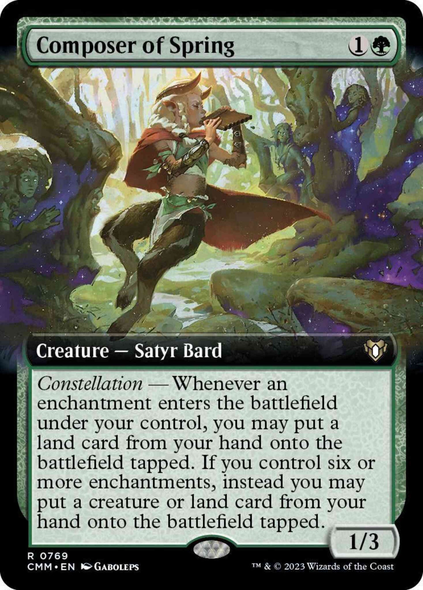 Composer of Spring [769] [Extended Art] [Commander Masters] [Non-Foil]
