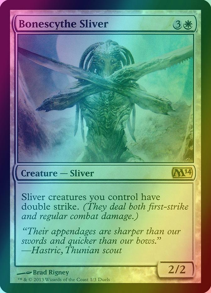 Bonescythe Sliver [Duels of the Planeswalkers Promos 2013] [Foil]