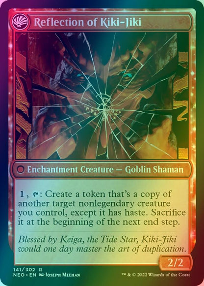 Fable of the Mirror-Breaker // Reflection of Kiki-Jiki [141] [Kamigawa: Neon Dynasty] [Foil]