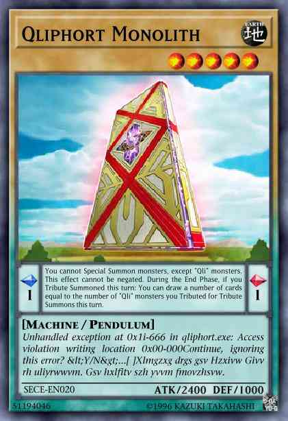 Qliphort Monolith - SECE-EN020 - Secret Rare - Unlimited