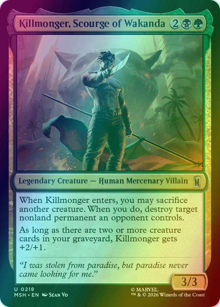 Killmonger, Scourge of Wakanda [218] [Marvel Super Heroes] [Foil]