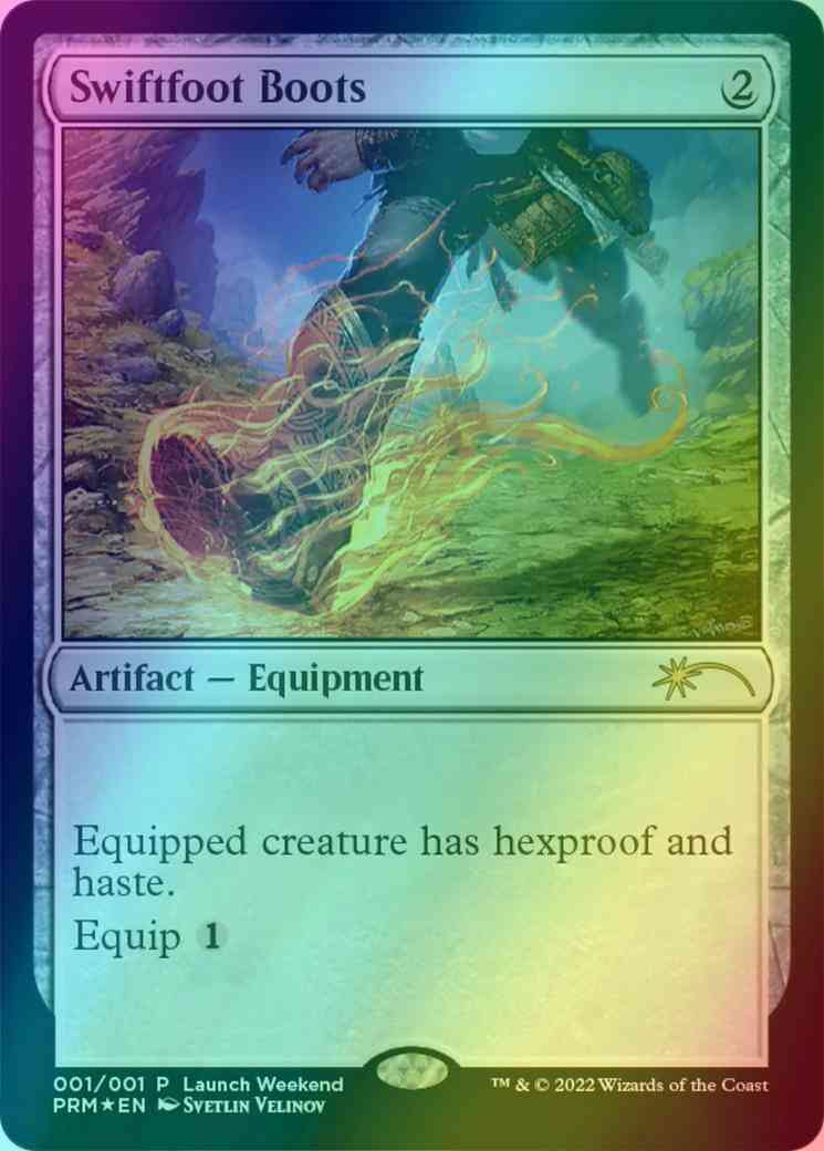 Swiftfoot Boots [4] [Launch Weekend] [Wizards Play Network 2022] [Foil]