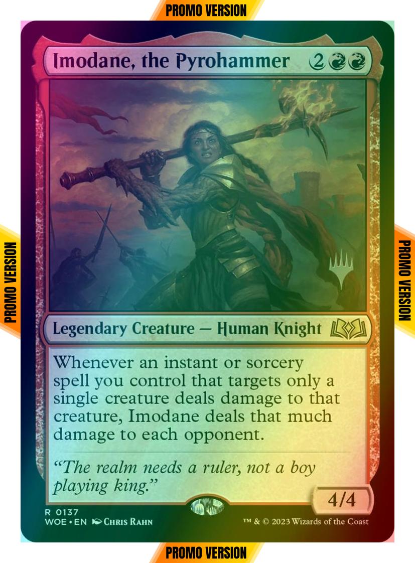Imodane, the Pyrohammer [137p] [Promo Pack] [Wilds of Eldraine: Promos] [Foil]