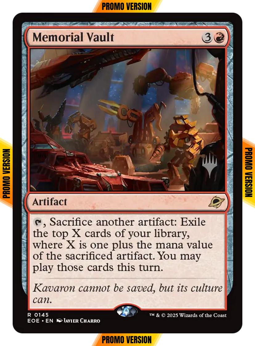 Memorial Vault [145p] [Promo Pack] [Edge of Eternities: Promos] [Non-Foil]
