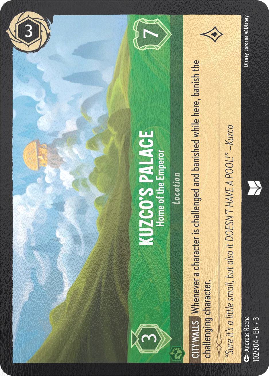 Kuzco's Palace - Home of the Emperor - 102/204 [Into the Inklands] [Cold Foil]