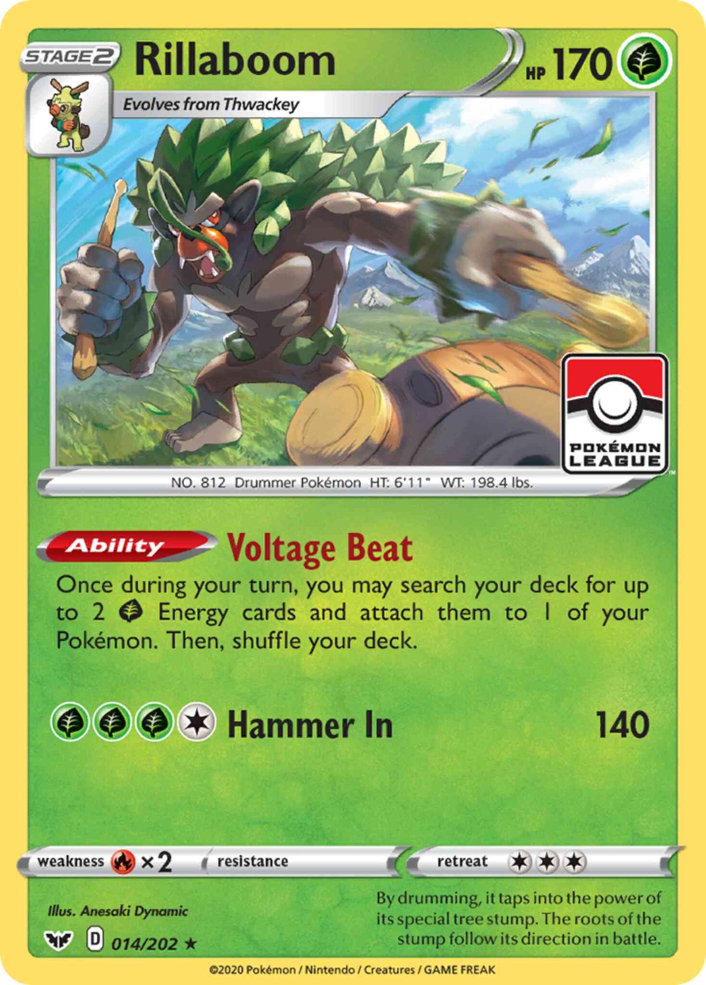 Rillaboom - 014/202 - Rare Holo [swsh1-014] [Holo]