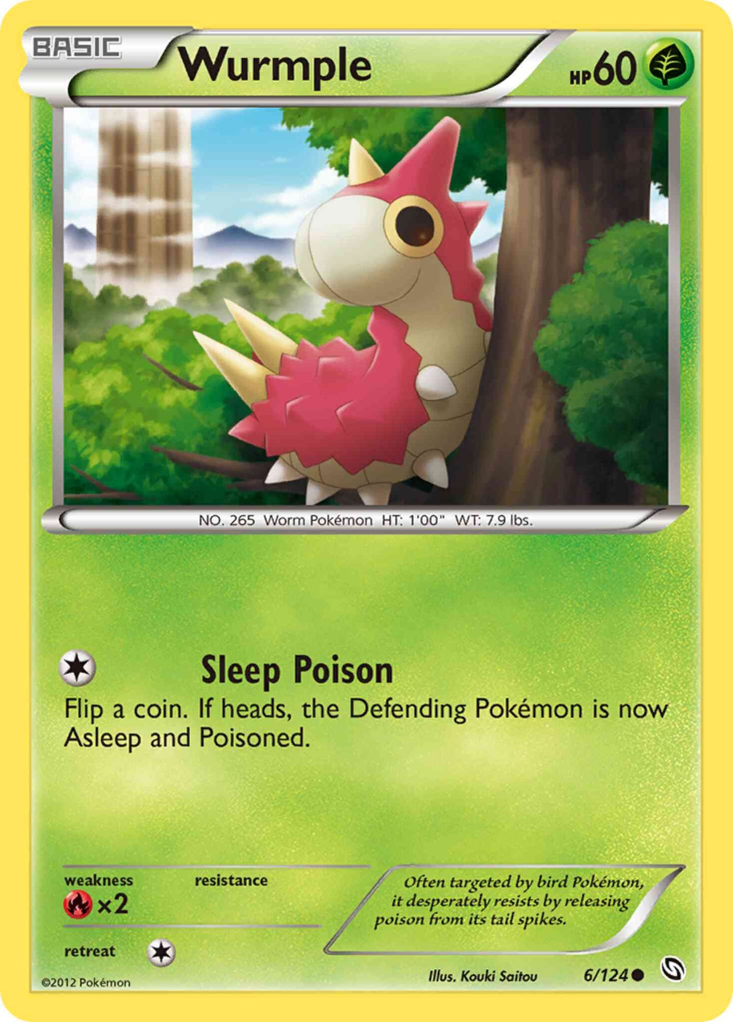Wurmple - 6/124 - Common [bw6-6] [Non-Holo]
