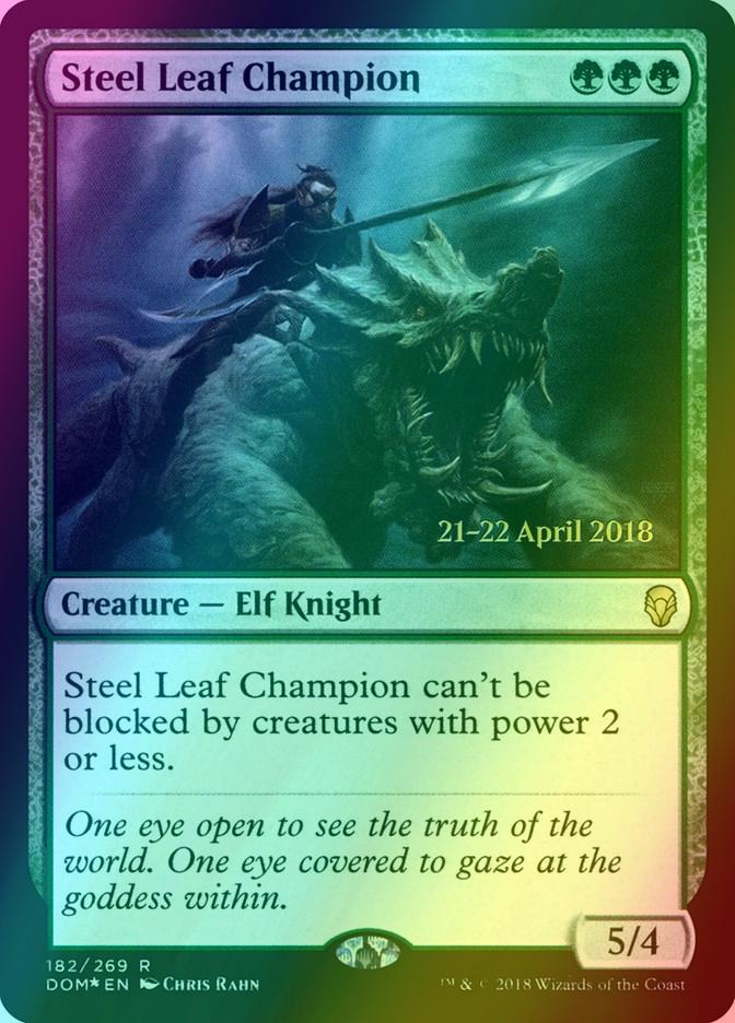 Steel Leaf Champion [182s] [Dominaria Promos] [Foil]