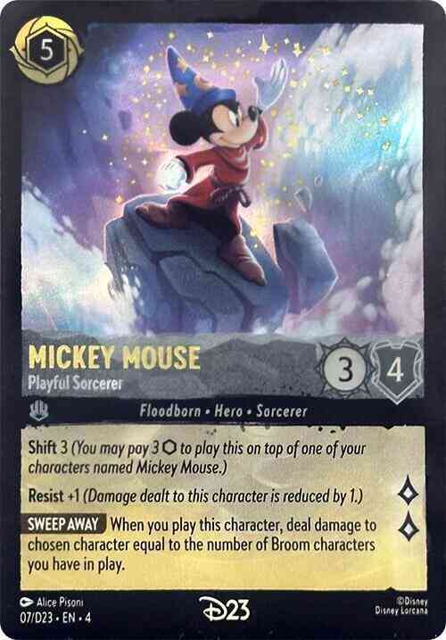 Mickey Mouse - Playful Sorcerer - 7/D23 [D23 Promos] [Holofoil]