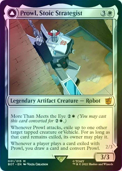 Prowl, Stoic Strategist // Prowl, Pursuit Vehicle [1] [Universes Beyond:  Transformers] [Foil] – Face to Face Games