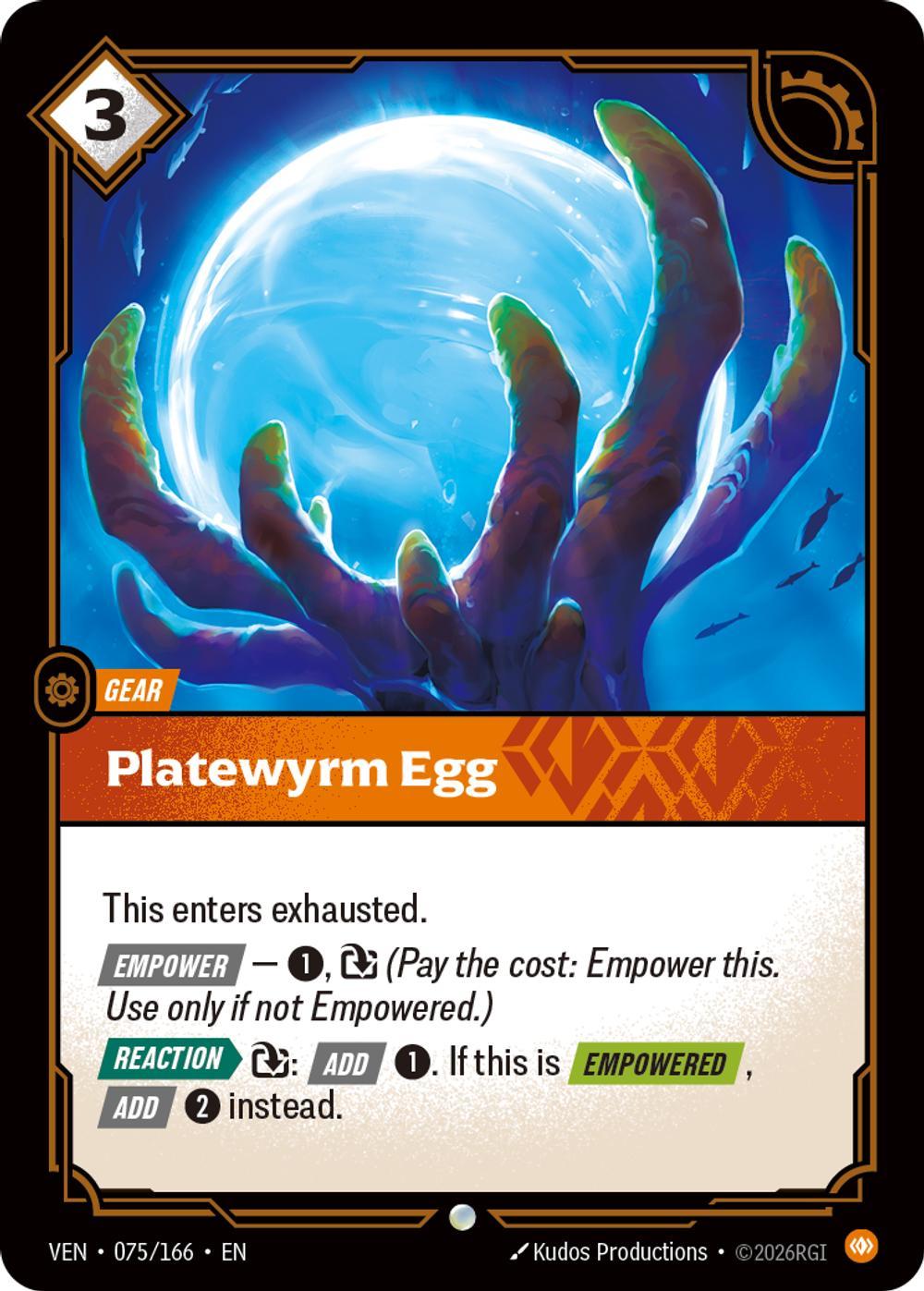 Platewyrm Egg - 075/166 [Vendetta] [Non-Foil]